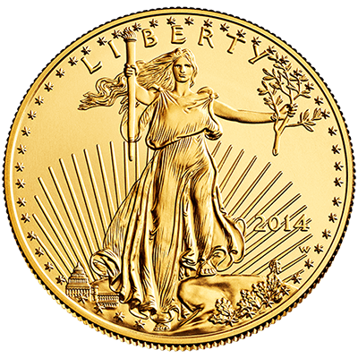 1/4 oz US American Gold Eagle Coin (BU)