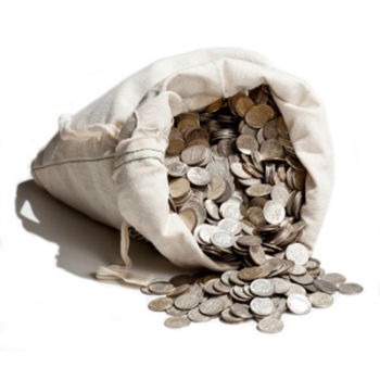 90% Silver Quarter or Dimes - $100 Face Value Bag