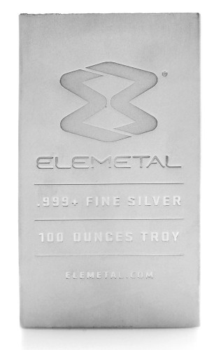 100 oz ele 100 oz silver bar