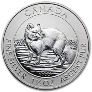 1.5 oz Silver Arctic Fox