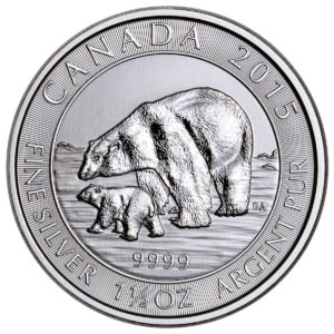 1.5 oz Silver Polar Bear & Cub Coins
