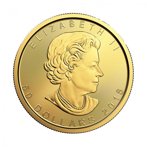 .9999 Pure 1 oz 2019 Gold Maple Bullion Coin